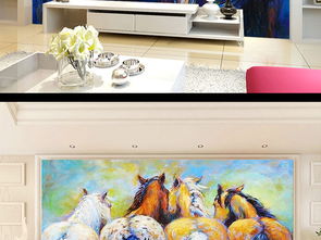 四匹馬的背影歐式復古現(xiàn)代簡約背景墻壁畫圖片設計素材 高清模板下載 93.71mb 歐式電視背景墻大全